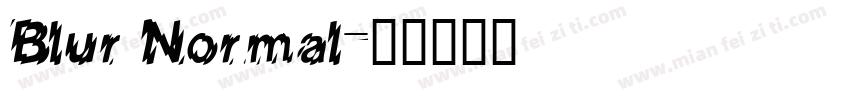 Blur Normal字体转换